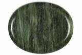 1.9" Polished Green Hair Jasper Worry Stones - Photo 2